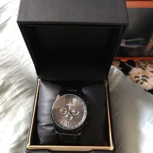 AKRIBOS XXIV Black Stainless Steel Watch